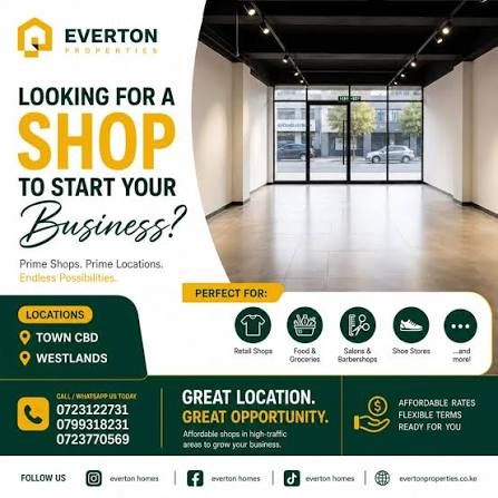 Shops to let in Kenyatta Avenue